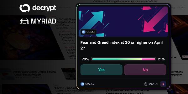 Decrypt Officially Integrates MYRIAD Markets On Site