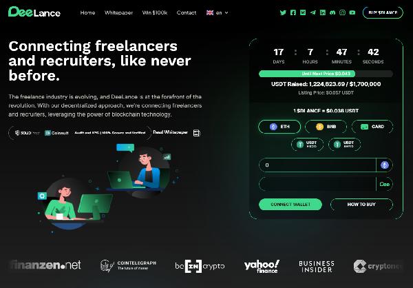 Decentralized Fiverr and Upwork Platform DeeLance Could Be the Next Crypto to Explode – Here‘s Why